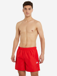 Шорты плавательные мужские adidas Solid Swim, Красный, размер 48-50