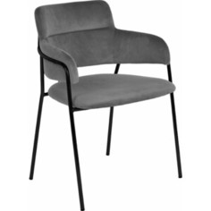 Стул Bradex Napoli серый, ножки черные (FR 0717)