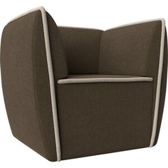 Кресло Лига Диванов Бергамо рогожка коричневый\бежевый (112017)