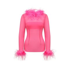 Топ с отделкой перьями Giuseppe di Morabito