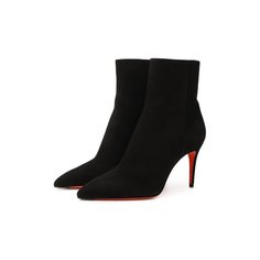Замшевые ботильоны Santoni