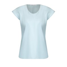 Однотонный приталенный топ с круглым вырезом Helmut Lang