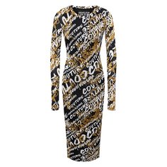 Платье из вискозы Versace Jeans Couture