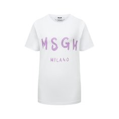 Хлопковая футболка MSGM