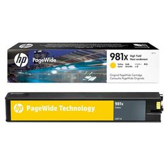 Картридж для струйного принтера HP 981X (L0R11A) желтый, оригинал