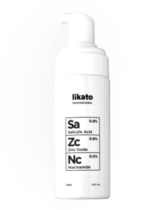 Пенка с ниацинамидом, цинком и салициловой кислотой 150 мл Likato