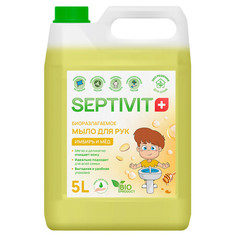 Жидкое мыло для рук Имбирь и мед Septivit Premium 5л