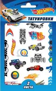 Наклейки - татуировки переводные ND Play Hot Wheels Хот Вилс, 2 листа, диз. 1