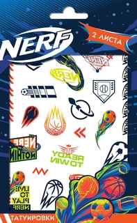 Наклейки - татуировки переводные ND Play NERF 2 листа, диз. 2