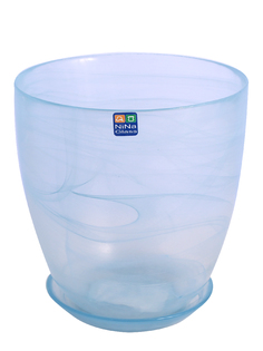 Цветочный горшок NiNaGlass 4840154252_ голубой