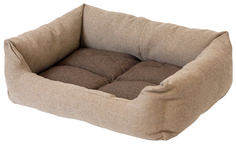 Лежак для животных Дарэлл Манеж-рогожка №2, бежевый, 53х39х14 см