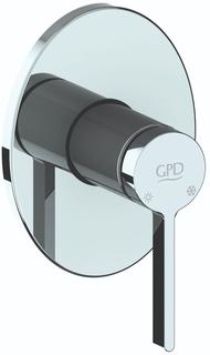 Смеситель для душа встраиваемый GPD Gildo MAD165 хром, скрытая часть в комплекте