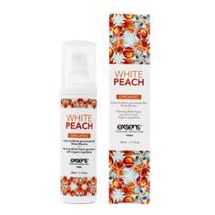 Разогревающее массажное масло Exsens Gourmet White Peach Organic 50 мл