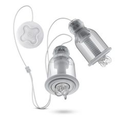 Прозрачные вибронасадки на соски со сменными колпачками Titillator прозрачный Blush Novelties