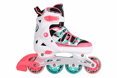 Роликовые коньки Tech Team Zoom р.34-37 (M) розовый 1/6