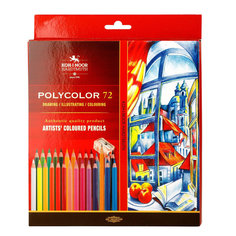 Карандаши цветные худож POLYCOLOR 3837 72цв/наб картон.упак. 3837072007KZ Koh I Noor