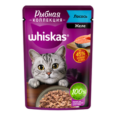Влажный корм для кошек Whiskas с лососем, 75 г