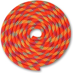 Скакалка гимнастическая Indigo SM-360 300 см coral/lemon/purple