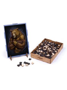 Пазлы деревянные Collaba puzzle Медведь, 504 детали, 962245