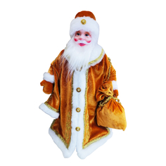 Игрушка-кукла мягконабивная Дед Мороз. Царский, 50 см, золотой ДМ-2103 No Brand