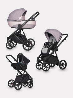 Детская коляска NANO PRO 3 в 1 Riko 03 Pearl Pink жемчужно-розовый