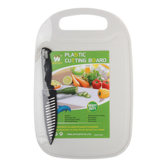 Разделочная доска Коралл пластик 21x32,5 см + нож в ассортименте