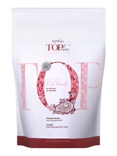 Воск для депиляции Italwax Top Line пленочный, в гранулах, горячий, розовый жемчуг, 750 г