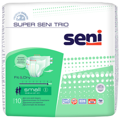 Подгузники для взрослых Super SENI trio small, 10 шт.