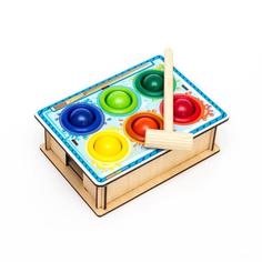 Развивающая игрушка Woodlandtoys Стучалка Краски 15x20 СИБИРСКИЙ СУВЕНИР ООО