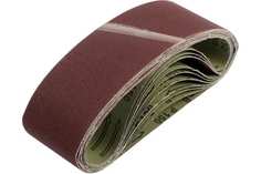 Лента абразивная бесконечная ТУНДРА, на тканевой основе, 75 х 533 мм, Р150, 10 шт.