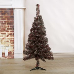 Ёлка радуга с красным 90 см, d иголок 6 см, веток 90 шт, пласт подставка Зимнее волшебство