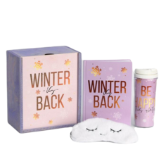 Набор ArtFox Winter is Back, ежедневник, маска для сна и термостакан