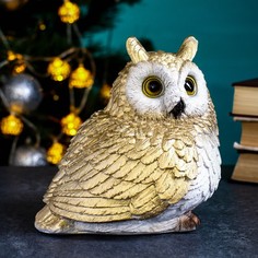 Фигура "Сова" золото, 14х13х19см Хорошие сувениры