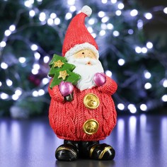 Фигура "Дед Мороз с елочкой" 7х6х17см Хорошие сувениры