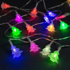 Гирлянда Нить 3 м Ёлки, IP20, прозр. нить, 20 LED, свечение мульти, мигание, USB Luazon Lighting