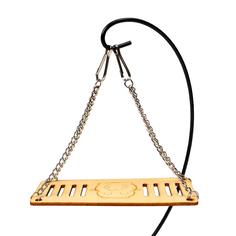 Качели большие для грызунов Пижон на цепочках, 13 х 6 см, фанера