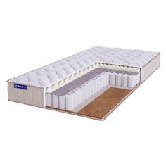 Матрас двуспальный BeautySon Roll SPRING Massage Cocos S600 LUX 165x200 18 см