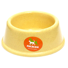 Миска Пижон, бамбук, 14,7 х 5,5 см, 250 мл, бежевая