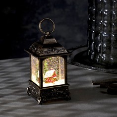 Светодиодная фигура «Фонарь с домиком» 7.6 × 13.5 × 3.2 см, свечение тёплое белое Luazon Lighting