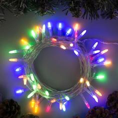 Гирлянда «Нить» 5 м «Игла», IP20, прозрач. нить, 50 LED, свечение мульти, 8 режимов, 220 В Luazon Lighting