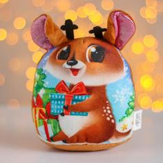 Мягкая игрушка POMPOSHKI Новый Год, олень