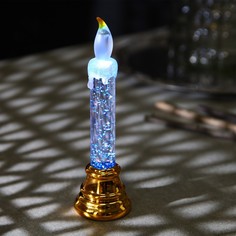 Светодиодная фигура «Свеча на ветру золотистая» 5 × 17 × 5 см, свечение RGB Luazon Lighting