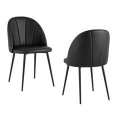 Стул для кухни Логан экокожа черный (комплект 2 стула) Stool Group