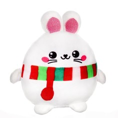 Мягкая игрушка POMPOSHKI Заяц с шарфиком