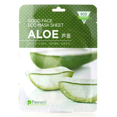 Маска с экстрактом алоэ Amicell Pascucci Good Face Eco Mask Sheet Aloe 23мл