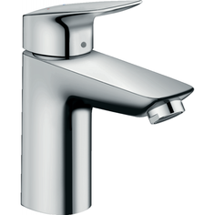 Смеситель для раковины Hansgrohe 100, однорычажный, с металлическим сливным гарнитуром No Brand