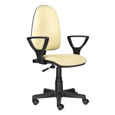 Офисное кресло BRABIX Prestige Ergo MG-311, регулируемая эргономичная спинка, бежевое No Brand