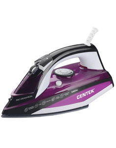 Утюг Centek CT-2344 VIOLET 2400Вт, керамическая подошва, мощный паровой удар, самоочистка No Brand