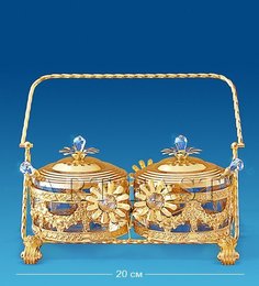 Двойная сахарница Золотая парочка Crystal Temptations