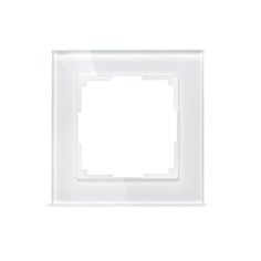 Рамка 1-местная стекло белая Smart Buy Нептун SBE-05w-Glass-FR-1